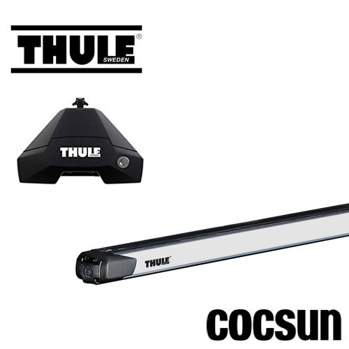 ボルボS60 FB/FD型 スーリー スライドバーセット (フット7105+スライドバー892+キット5030) シルバー 144cm